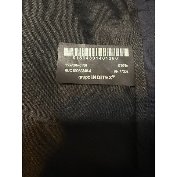 ZARA Slim Fit Dress Slacks Navy Men’s 30 NWT 33" Inseam - Picture 10 of 10